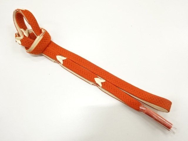JAPANESE KIMONO / UNUSED HAND-TIED OBIJIME CORD / SILK